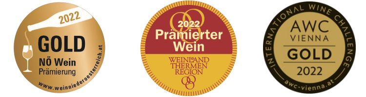 Weinland Thermenregion Gold & Niederösterreich Weinprämierung Gold